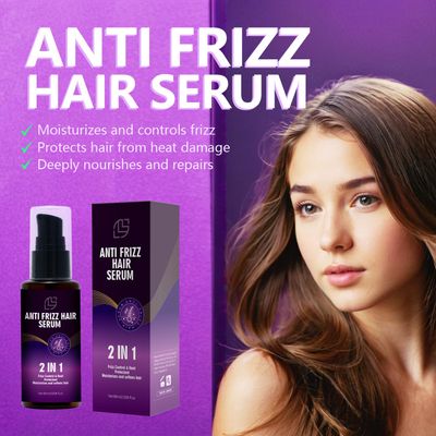 Anti Frizz Hair Serum for - 2 In1 Frizz Control &amp;Heat Protectant with Camellia Japonica Seed Oil for Frizzy, Dry &amp; Damaged Hair - Nourishes and Repairs Hair for Shine and Softness 60mL(2.028 fl.oz