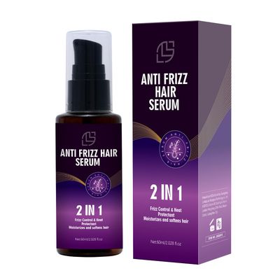 Anti Frizz Hair Serum for - 2 In1 Frizz Control &amp;Heat Protectant with Camellia Japonica Seed Oil for Frizzy, Dry &amp; Damaged Hair - Nourishes and Repairs Hair for Shine and Softness 60mL(2.028 fl.oz