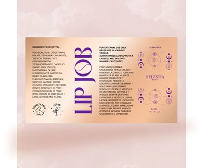SELESTIA BEAUTY Lip Plumper Gloss - Lip Job - Glossy Finish, Hydrating &amp; Smoothing Formula, 0.14 fl oz (Tickle Temptation)