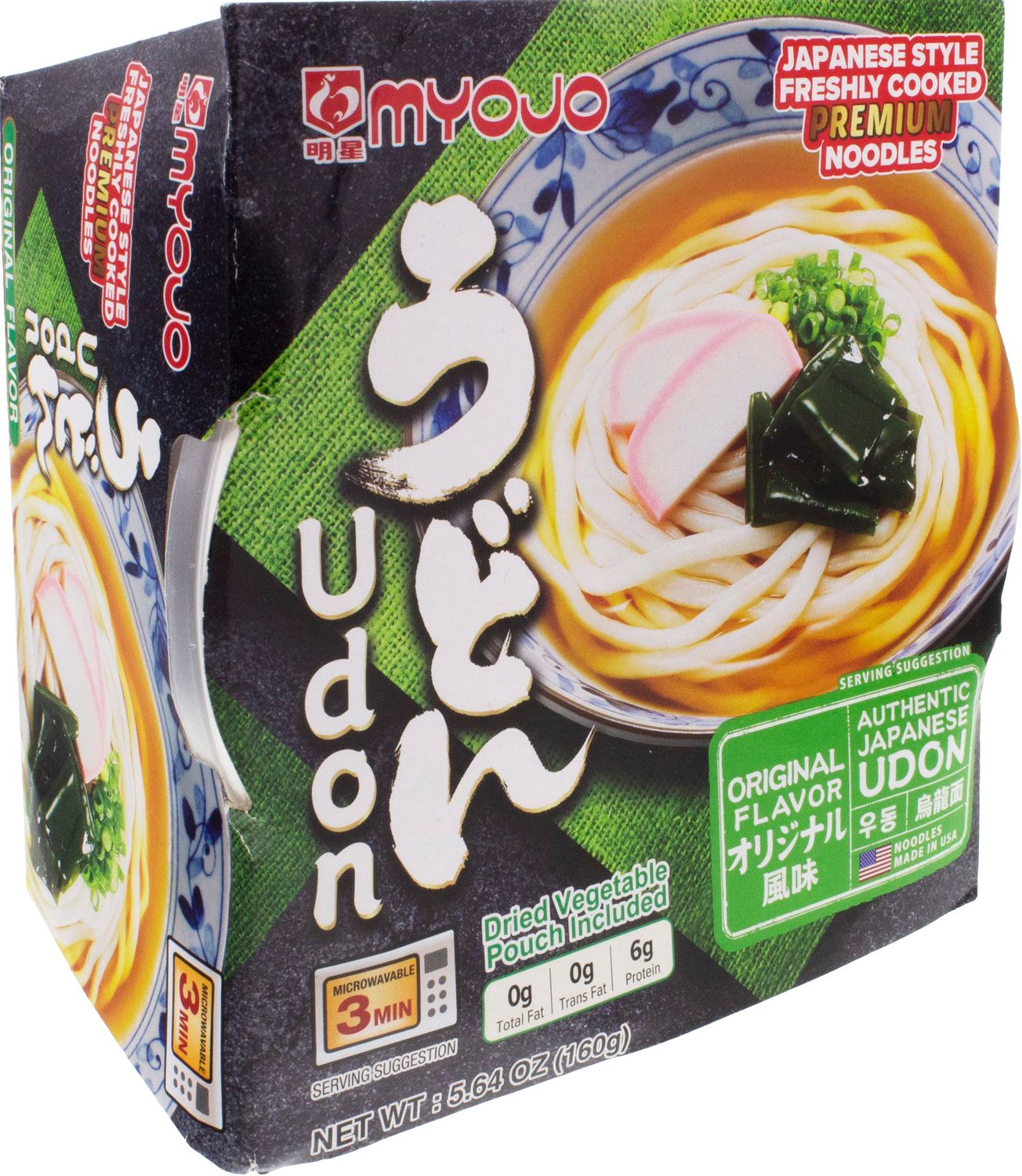 Myojo Bowl Flavored Udon Noodles, Original, 5.6 Ounce (Pack of 6)(Packaging May Vary)