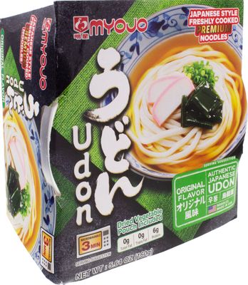 Myojo Bowl Flavored Udon Noodles, Original, 5.6 Ounce (Pack of 6)(Packaging May Vary)