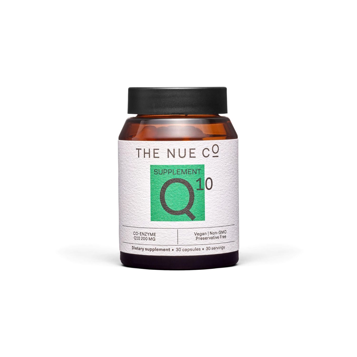 The Nue Co. COQ10 Supplement, Supports Energy, Skin, &amp; Cardiovascular Health, Antioxidant, Vegan, Gluten Free, 30 Capsules