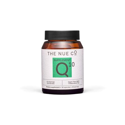 The Nue Co. COQ10 Supplement, Supports Energy, Skin, &amp; Cardiovascular Health, Antioxidant, Vegan, Gluten Free, 30 Capsules
