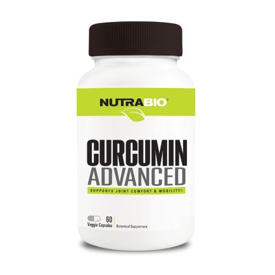 NutraBio Curcumin Advanced Digestion &amp; Joint Support Complex, 60 Vegetable Capsules