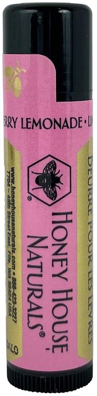 Honey House Naturals Lip Butter Gift Set - Rich &amp; Anti-Aging - All Natural Ultra Moisturizing Lip Butter Infused with Essential Oils - 5 Piece Set - Made in the USA