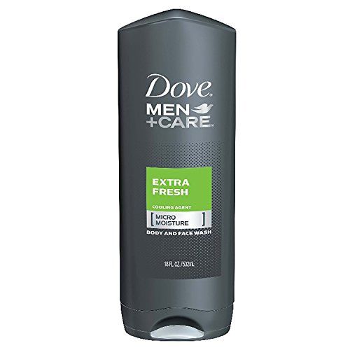 Dove MenCare Body and Face Wash Extra Fresh 18 oz for Dry Skin Effectively Washes Away Bacteria While Nourishing Your Skin