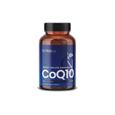 Nutriissa CoQ10 173 mg - Heart Health, Cellular Energy, and Antioxidant Support - EPEB Certified for Purity &amp; Potency - 4-Month Supply - 120 Vegan Capsules