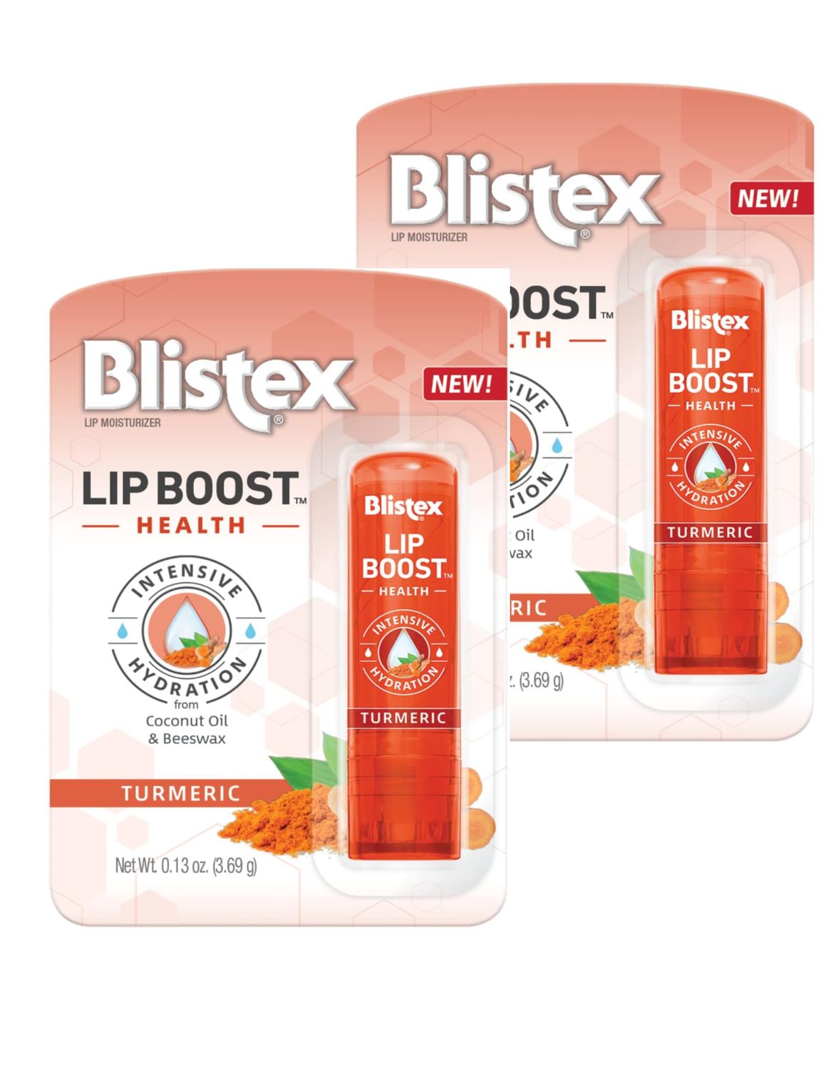 Blistex Lip Boost Health Intensive Hydration Tumeric Moisturizer (2 Pack)