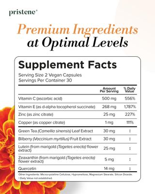 Macutene Protect Eye Vitamins for Areds 2 with Lutein and Zeaxanthin Supplements (25mg/5mg) - Doctor Formulated Bilberry Supplement for Eyes, NSF Certified, Vegan (60 Capsules)