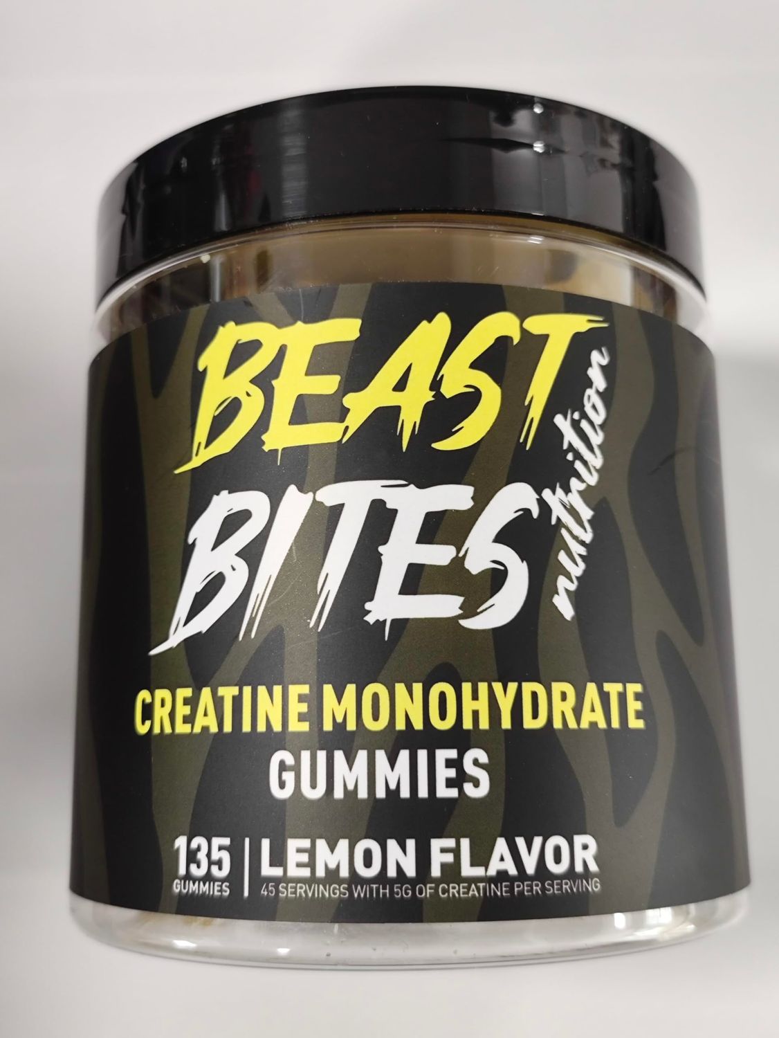 BEAST BITES Nutrition Creatine Monohydrate Gummies 5000mg (135 Count)-Lemon Flavor