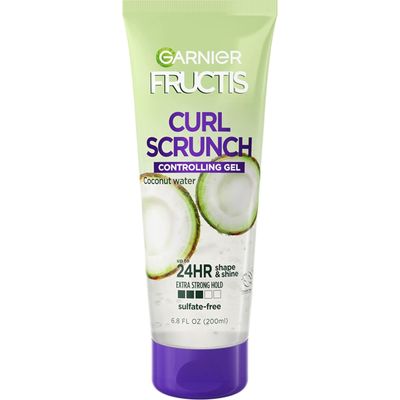 Garnier Fructis Style Curl Scrunch Controlling Gel 6.8 oz (Pack of 4)