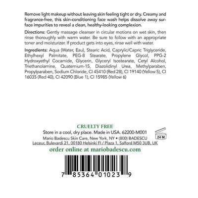 Mario Badescu Makeup Remover Soap for Combination, Dry and Sensitive Skin | Oil Free Cleanser that Hydrates Skin |Formulated with Glycerin | 6 FL OZ