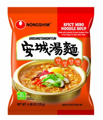 Nongshim Ansungtangmyun Noodle Soup, 4.4 Ounce (Pack of 16)