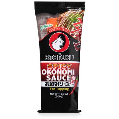 Otafuku Sweet &amp; Spicy Okonomi Sauce for Japanese Okonomiyaki, Sushi, Tonkatsu, and French Fries, Soy Free Vegetarian and Vegan, 10.6 OZ (300g)