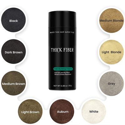 THICK FIBER Hair Fibers for Thinning Hair &amp; Bald spots (LIGHT BLONDE) - 25g Bottle - Conceals Hair Loss in Seconds - Hair Powder for Women &amp; Men