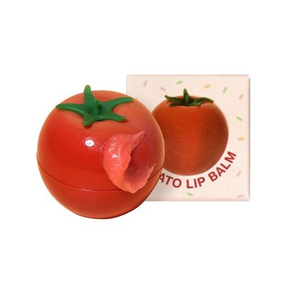 PRETTYSKIN Moisturizing Korean Vegan Lip Balm 0.31oz. (9g) Smooth, Soft Texture, Hydrating, Natural Shine, Glossy (Tomato)