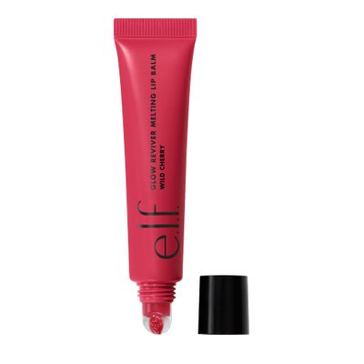 e.l.f. Glow Reviver Melting Lip Balm, Hydrating Tinted Lip Balm For A Glossy Finish &amp; Soft, Supple Lips, Vegan &amp; Cruelty-Free, Wild Cherry