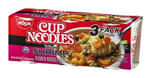 Nissin Ramen Cup Noodles with Shrimp - 3 CT