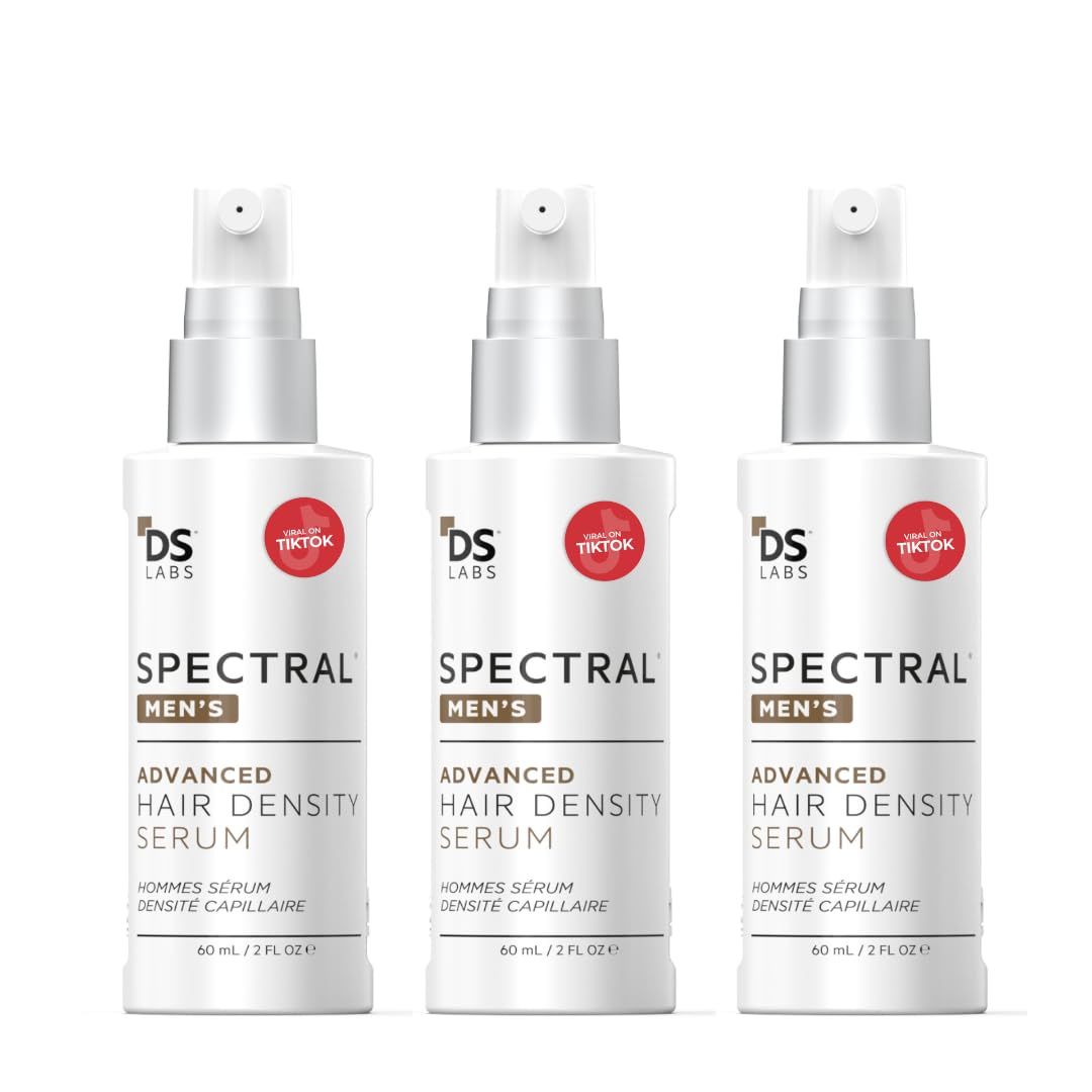 DS Labs Spectral Men&#39;s Formally Spectral.DNC-N - Hair Density Serum, Strengthening, Thickening, Minimize Shedding, Color Safe, 60mL, Packaging May Vary, (Pack of 3)