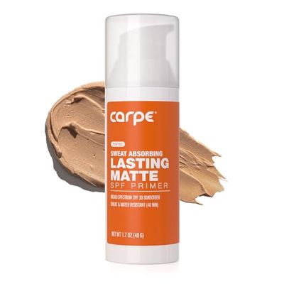 Carpe Primer Face Makeup Base New Zinc Mineral Sunscreen Face SPF 30, Lasting Matte Primer For Oily Skin And Tinted Sunscreen For Face