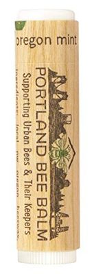 Portland Bee Balm All Natural Handmade Beeswax Based Lip Balm, Oregon Mint Bulk 1 Count