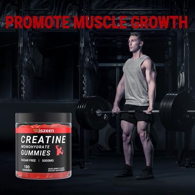 Wiszeen Creatine Monohydrate Gummies - 45 Servings - Creatine Monohydrate Gummy for Men Women, Creatine Monohydrate for Strength, Endurance, Muscle Builder with L-Taurine, Alpha GPC