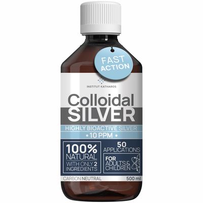 Colloidal Silver Liquid 8 fl oz 10 PPM - Bioactive Hydrosol Silver Water - Natural Immune Support Nano Sol Supplement Solution - Quality Ionic Minerals - Organic Structured Silver