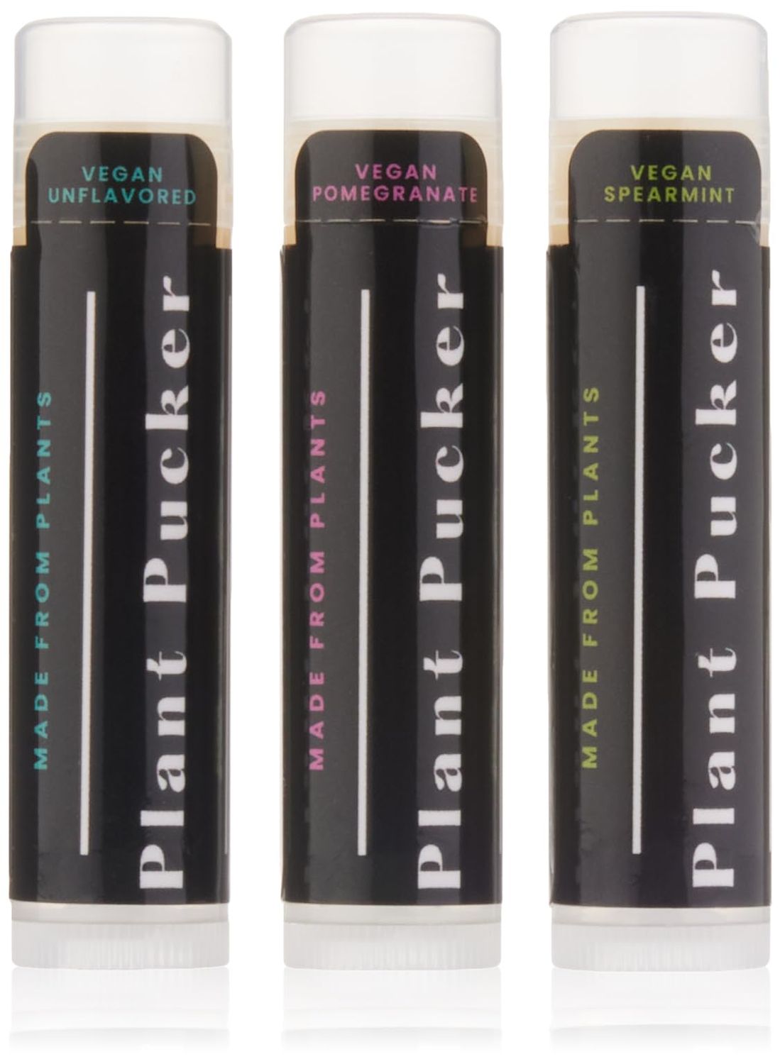 Plant Pucker Vegan Lip Balm (3-Pack) (Variety Pack)