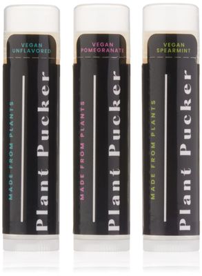 Plant Pucker Vegan Lip Balm (3-Pack) (Variety Pack)