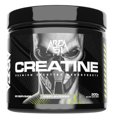 AREA 51 USA Premium Creatine Monohydrate | 5G Micronized Creatine Powder Per Serving | 60 Servings | 300G