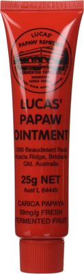 Lucas Papaw Ointment 25g - Soothing Lip and Skin Healing Balm with Fresh Fermented Carica Papaya, Natural Ingredients, Suitable for All Skin Types - Made in Australia