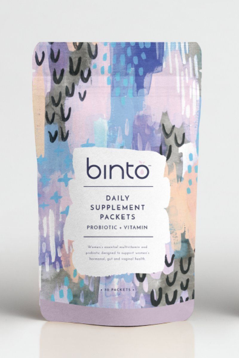 Binto 3-in-1 Glow Getter Daily Women&#39;s Probiotic &amp; Multivitamin - Designed to Support Hormonal, Mood, and Gut Balance
