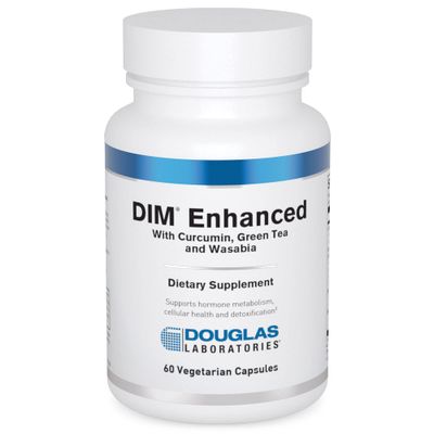 Douglas Laboratories DIM Enhanced - Supports Hormone Balance, Cellular Health &amp; Detox - With Antioxidants, Green Tea Extract &amp; Wasabia - 60 Vegetarian Capsules