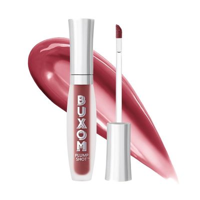 Buxom Plump Shot Peptide-Infused Lip Serum, Lip Plumping Gloss, Formulated with Advanced Peptides, Hyaluronic Acid, Avocado &amp; Jojoba Oil