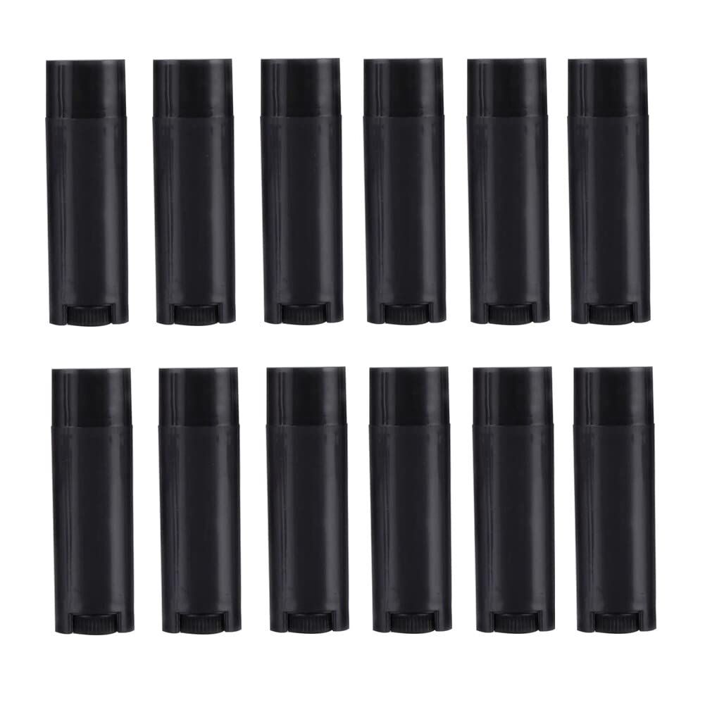 4.5g 0.15oz Refillable Oval Lip Balm Tubes DIY Lipstick Lip Balm Lip Gloss Tubes Holder Containers for Lip Samples Travel Split Charging(50PCS)