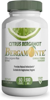 Logic Nutra Citrus Bergamot Supplement (Citrus Bergamia) 1,000 mg per Serving (2) 60 Vegan Capsules - Patented Bergamonte