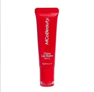 MCoBeauty Glow Lip Balm, Berry, Nourishing Tint for Luscious Lips, Vegan, Cruelty Free Cosmetics