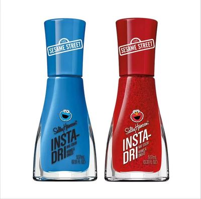 Sally Hansen Insta-Dri Sesame Street Nail Polish Collection - Elmo Loves Hue &amp; C is for Color Duo - 0.31 fl oz.