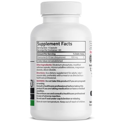 Bronson CoQ10 100 MG High Potency Cellular Energy Production, 60 Vegetarian Capsules