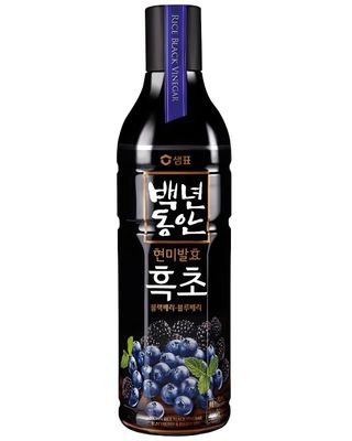SEMPIO Black Rice Vinegar Drink Blackberry &amp; Blueberry - Fermented Brown Rice, Vegan, Naturally Concentrated Mix for Salad Dressings, Desserts &amp; Sauces. Non-Sugar, Non-Artificial (30.4 fl oz / 900mL)
