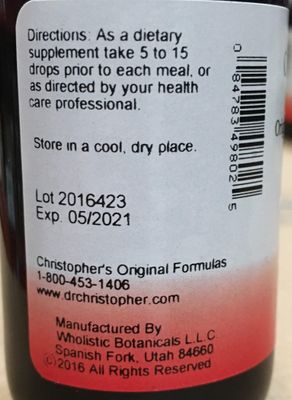 Christopher's Original Formulas Blood Stream Formula, 2 oz Glycerine Extract - Natural Herbal Blend