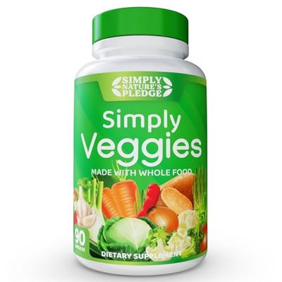 Simply Nature&#39;s Pledge - Made with Whole Food Superfoods, Packed with Beta Carotene &amp; 18 Different Vegetables - 100 Soy Free