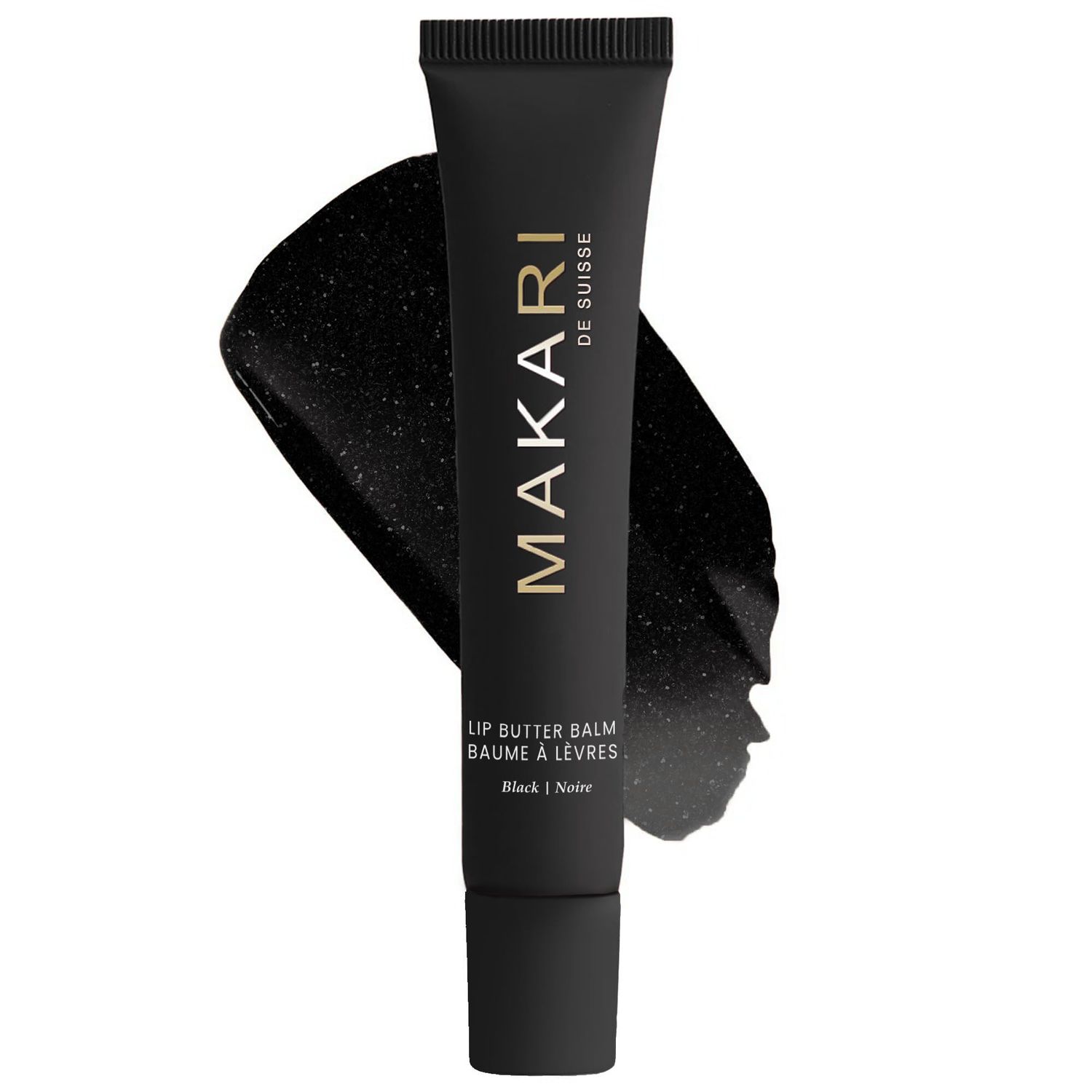 Makari Black Lip Butter Balm, Ultra-Nourishing Moisturizer for Dry, Chapped Lips, Black Flavor, Lightweight Non-Greasy Formula for Daily Hydration, All Skin Types, 0.5 oz