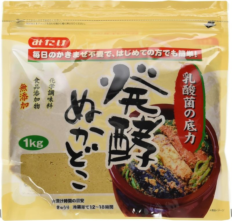 MITAKE Nukadoko 35.27oz(1000g) For Nukazuke Japanese Pickled Vegetables Fermented Rice Bran