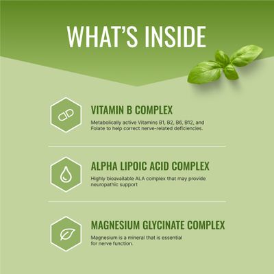 Approved Science Nervprin - Nerve Support - Benfotiamine, B12, R-Alpha-Lipoic Acid, Corydalis, Boswellia, BioPerine - 60 Capsules - Made in The USA