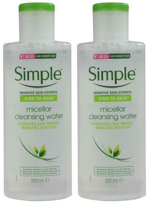 Simple Micellar Cleansing Water, 6.7 Ounce (2 Pack)