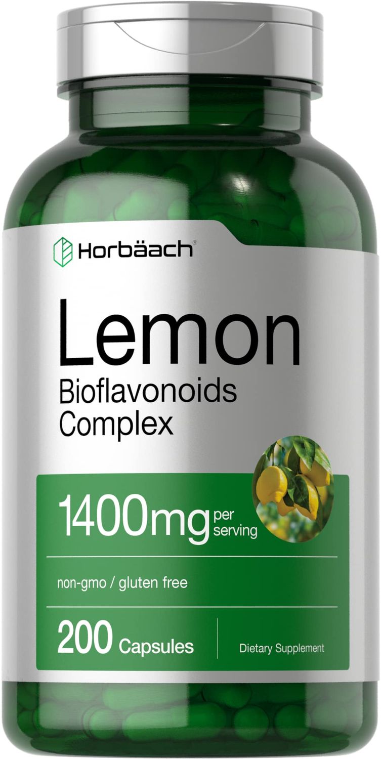 Horbach Lemon Bioflavonoids Complex 1400 mg | 200 Capsules | with Rutin and Hesperidin | Non-GMO, Gluten Free Supplement