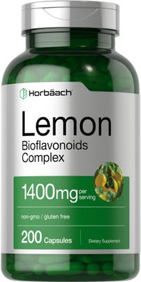 Horbach Lemon Bioflavonoids Complex 1400 mg | 200 Capsules | with Rutin and Hesperidin | Non-GMO, Gluten Free Supplement