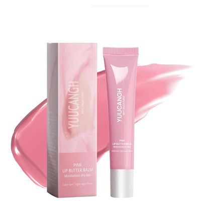 Summer Lip Butter Balm Fridays, Fridays Lip Butter Balm Lip Care Moisturizer 0.5 oz, Pink Conditioning Lip Mask and Lip Balm for Instant Soft and Hydration (Pink 1pc)