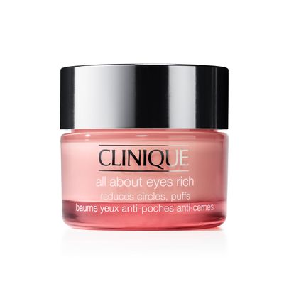 Clinique All About Eyes Rich Eye Cream For Dark Circles With Hyaluronic Acid | Hydrating, Brightening Depuffing, 1 Ounce